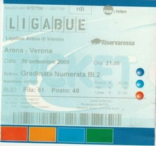 MP1 - Ticket Biglietto Concerto Ligabue 2008 Arena di Verona Usato