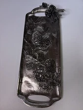 Mudpie Cheese/Snack Tray Christmas Pine Serving Dish 19”L x 8"W