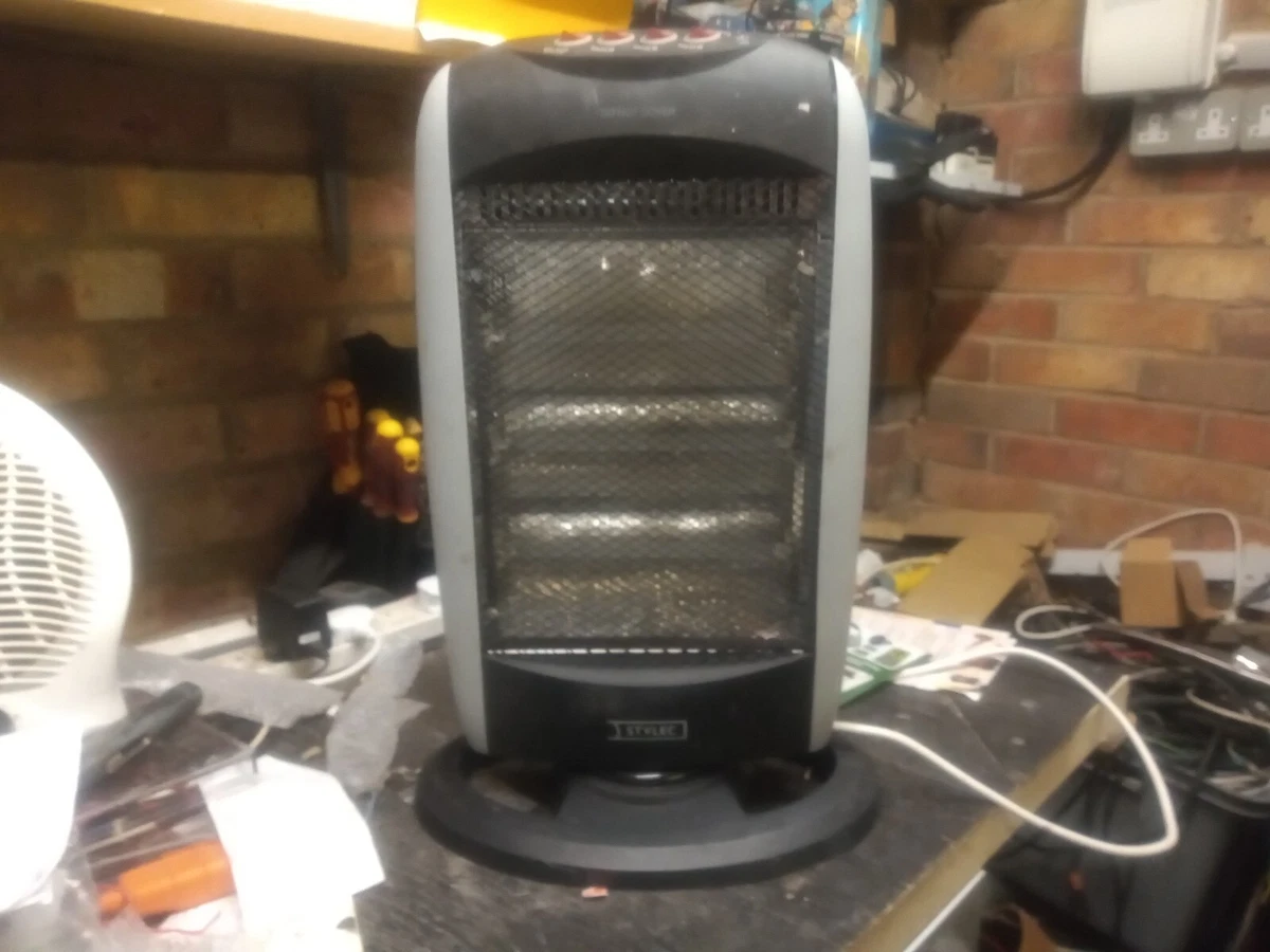 Halogen Tower Heater Grey Stylec 1200W Model REH121GB | eBay