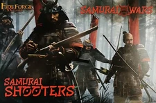 Samurai Wars Samurai Shooters NEW • 2 Sprues • 6 Minis • Fireforge Games