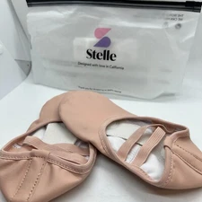 Stelle Kids Ballet Dance Shoe Leather Sole 1ML pink