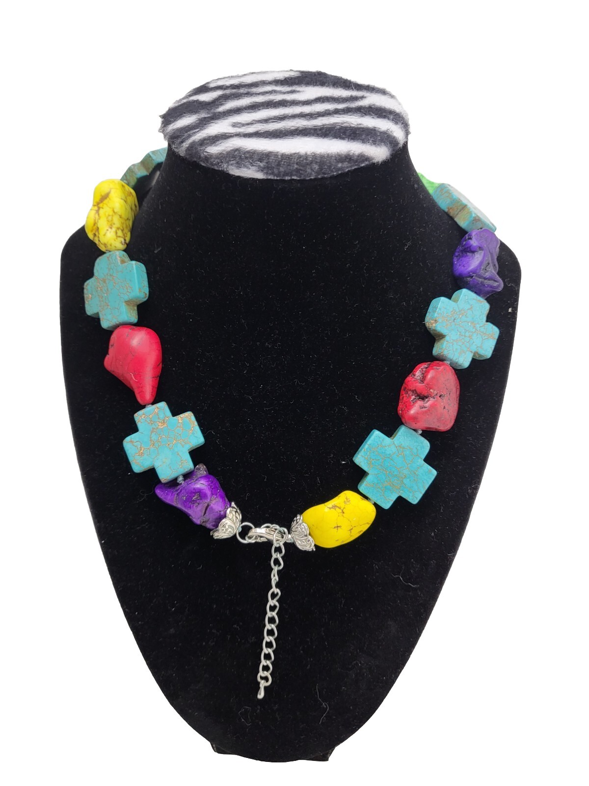 Atisan Designer Multicolor Gemstone Turquoise Cro… - image 3