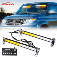 2 in 1 LED Traffic Advisor Light Bar Emergency Strobe Visor Safety Warning Light