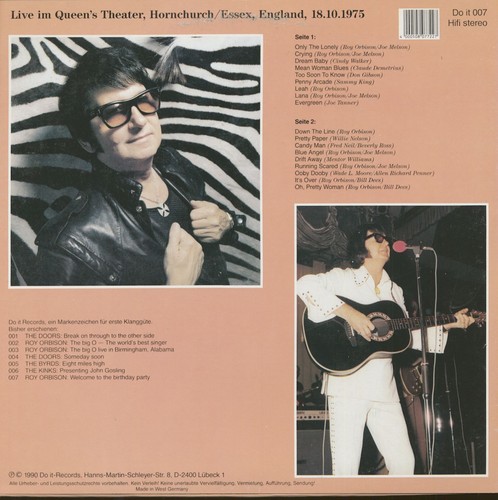 Roy Orbison - Welcome To My Birthday Party - England 1975 (LP) - Vinyl Rock &... - Picture 3 of 3