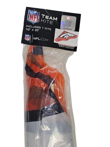 New Old Stock NFL Team Kite Denver Broncos 42" x 22" RARE - Picture 3 of 7