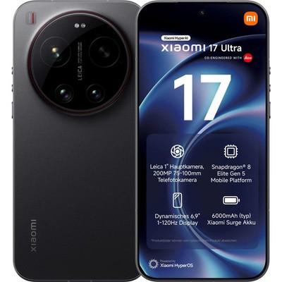 Xiaomi 17 Ultra 512 GB Black Dual SIM Smartphone Handy Mobiltelefon