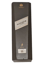 Johnnie Walker EMPTY Platinum Label 18 Year  Scotch 750ML Bottle w/ Stopper Box