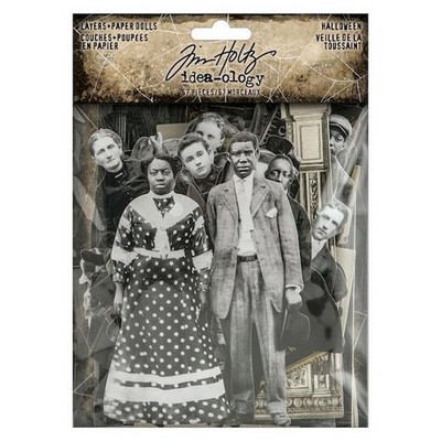 Tim Holtz Idea-ology Halloween Schichten & Papierpuppen 67 Teile