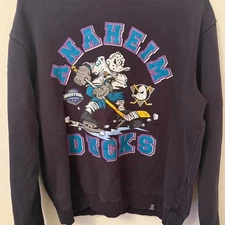 vintage Anaheim Ducks NHL Team Hockey sweatshirt reprint VK03810