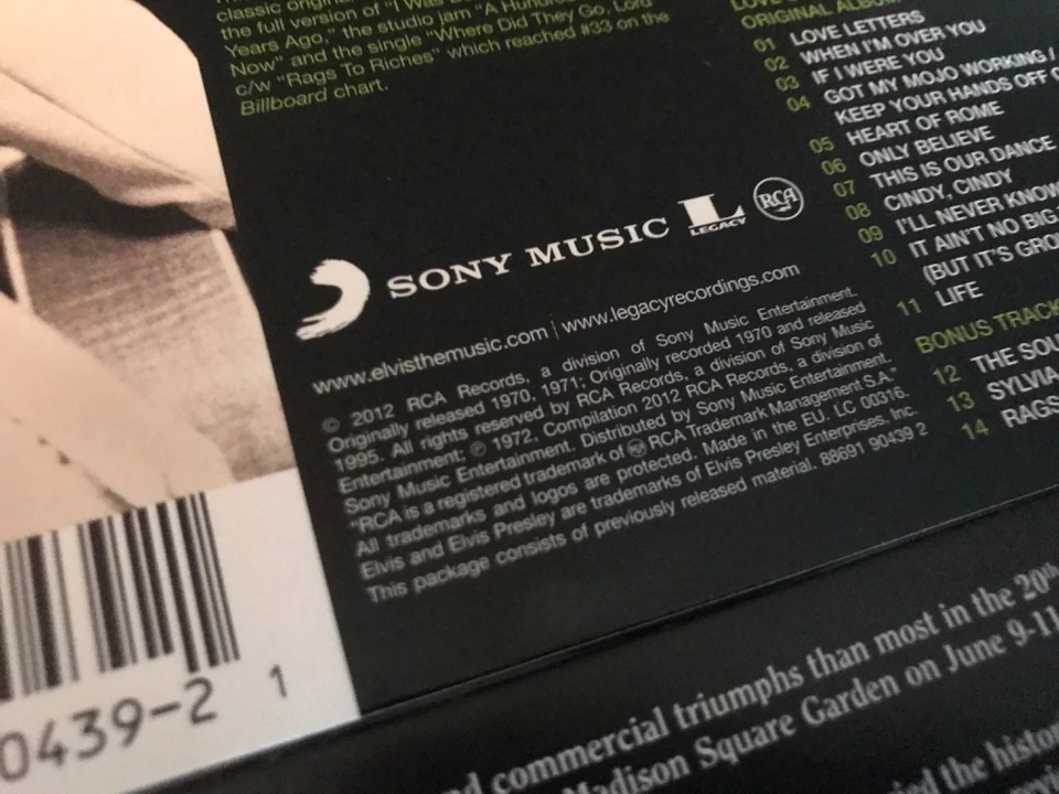 Elvis Presley cd sets Memphis MSG 72 On stage Today Country That's the way it is - Bild 3 von 4