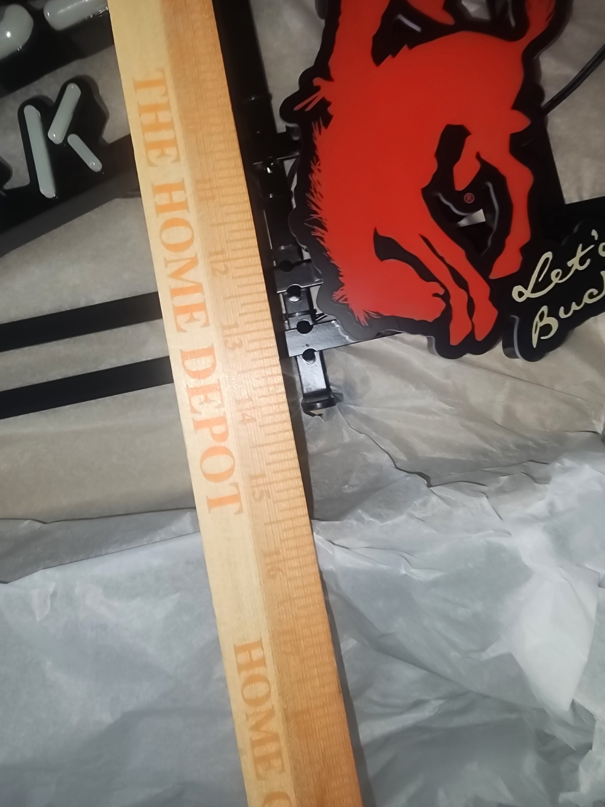 Pendleton Bourbon Whiskey RODEO BULL RIDING LED BAR SIGN  LIGHTED Let Er Buck