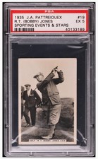1935 ⛳ PSA-5 - R.T. Bobby Jones - J.A. Pattreiouex #19 Sporting Events & Stars