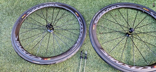 Mavic Comic Pro SL 45mm Carbon Tubeless Clincher wheels Set - Picture 3 of 14