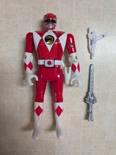 Vintage 1993 Red Ranger Mighty Morphin Power Rangers Flip Head Action Figure