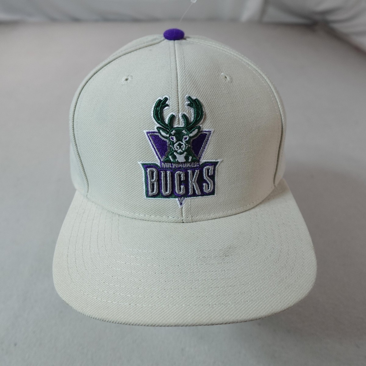 Milwaukee Bucks Hat Cap Snap Back Mens One Size NBA Basketball