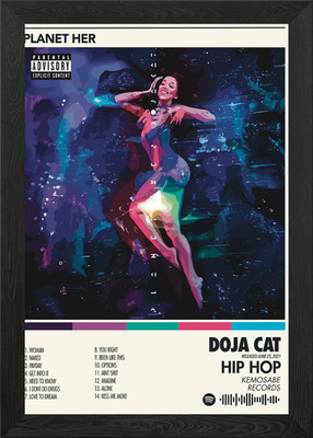 Doja Cat - Planet Her Album Cover Framed Wall Art Poster Canvas Print Picture