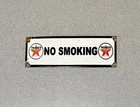 VINTAGE TEXACO NO SMOKING PORCELAIN SIGN OIL GAS CAR TRUCK MOTORCYCLE