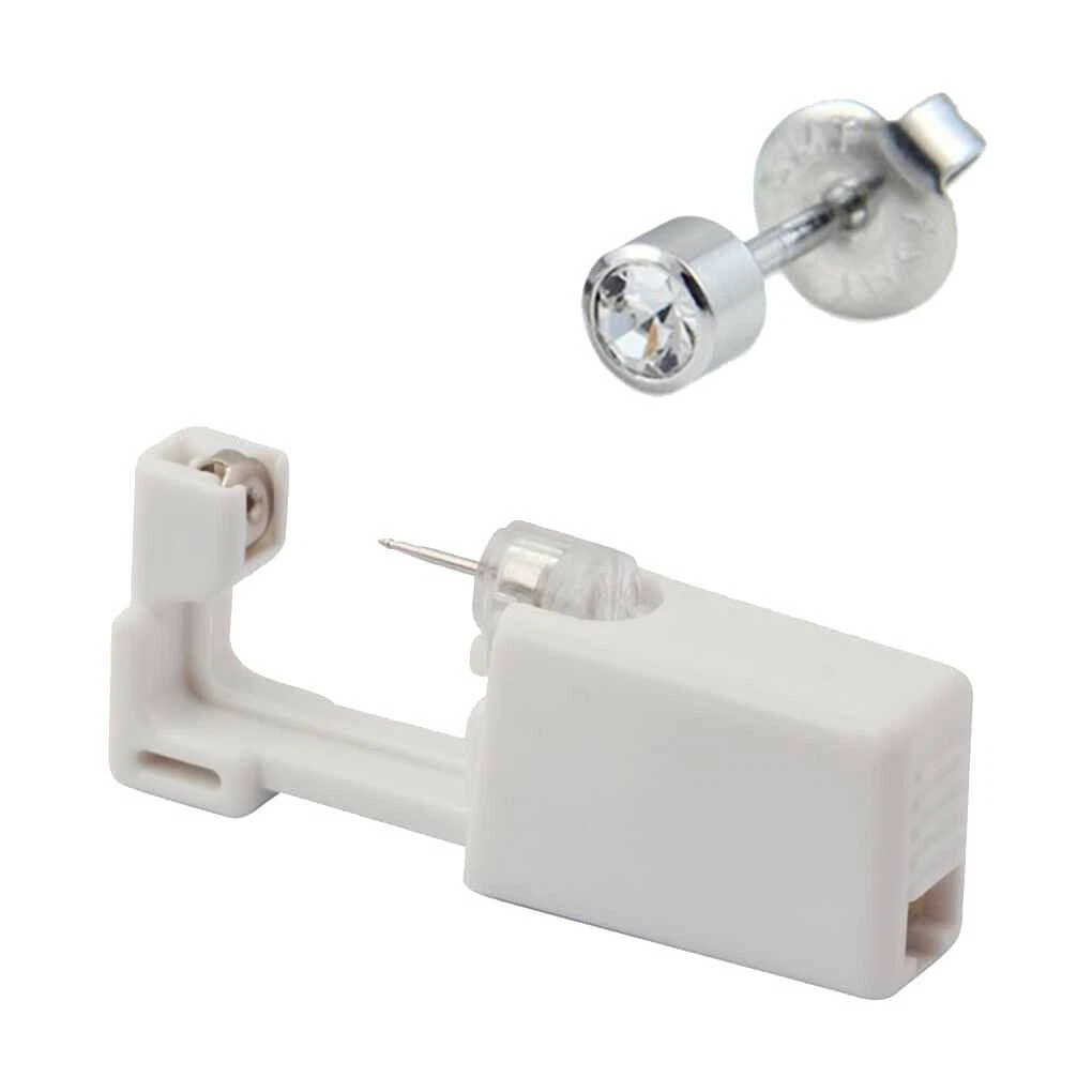 2Pcs Safety Ear Piercing Kit Disposable Self Nose Piercing Gun with Ear Stud US image 4
