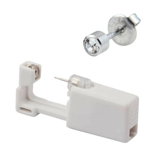 2Pcs Safety Ear Piercing Kit Disposable Self Nose Piercing Gun with Ear Stud US image 4