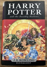 Harry Potter and the Deathly Hallows Hardback by J.K. Rowling First Edition VGC.