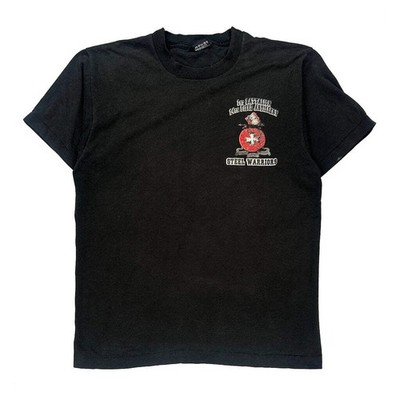 Steel Warriors Fruit Of The Loom Grafik T-Shirt - Medium schwarz Baumwollmischung