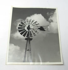 Vintage The Aeromotor Windmill Photograph ORIGINAL 8 x 10"
