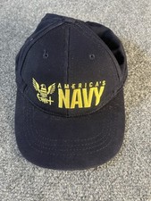 Vintage Navy Hat 80s 90s VTG Military Men s USA