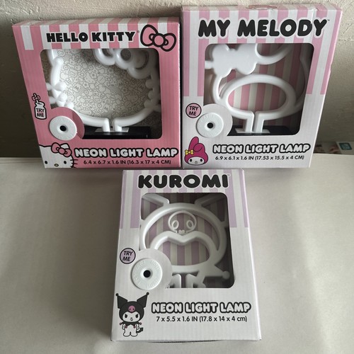 Hello Kitty Neon Light Lamp Set – Hello Kitty, Kuromi, My Melody Room Decor