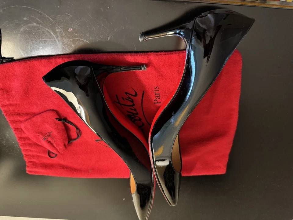 Christian Louboutin So Kate Pointed Toe Pump - Black, Size 39.5 (2 pairs) - Image 4 of 4