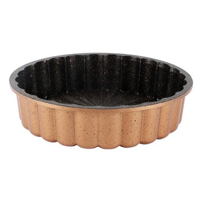 Serenk Fun Cooking Tart Pan   Nonstick Bakeware   Round Pie Baking Pan 11 in