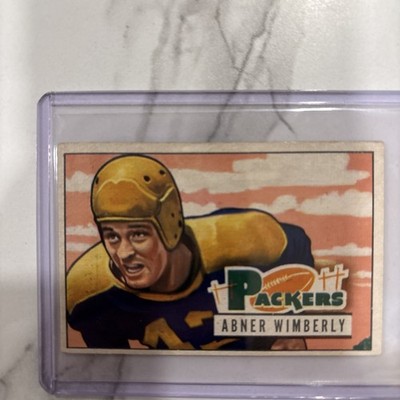 1951 Bowman ABNER WIMBERLY Green Bay Packers #125 VG/EX+ Condition 