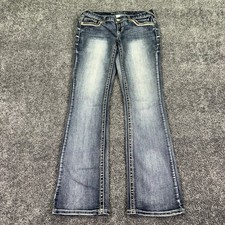 Maurices Jeans Womens 7/8 REG Blue Bootcut Stretch Denim Medium Wash Casual City