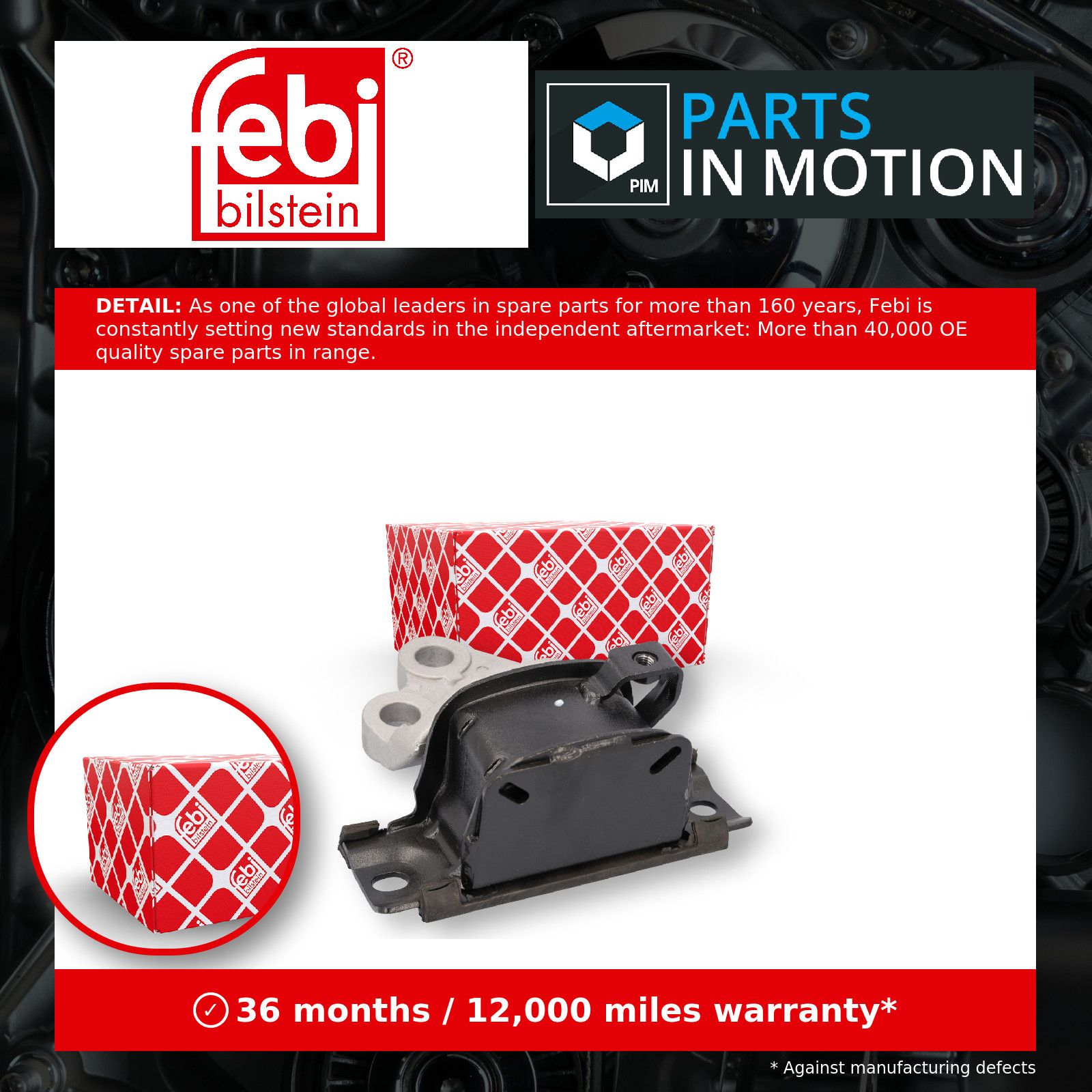 Engine Mount Left 184838 Febi Mounting 013427222 13427222 0682099 682099 Quality