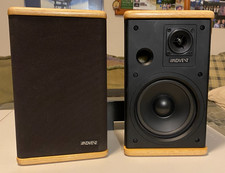 Custom Rebuilt Advent Mini Speakers – Solid Pecan Caps – Shielded Drivers