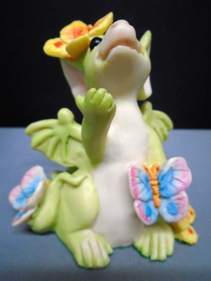 pocket dragons 'COLLECTING BUTTERFLIES' 1991/2 Fellowship Piece. Neuwertig ohne Verpackung.
