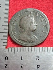 George I - Halfpenny -  1723 - REDUCED - (Z47)