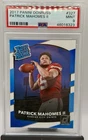 2017 Panini Donruss PATRICK MAHOMES II #327 Rated Rookie RC PSA 9 Mint Chiefs