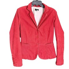 J. Crew Women's Burnt Orange 100 Cotton Corduroy Blazer Size Small