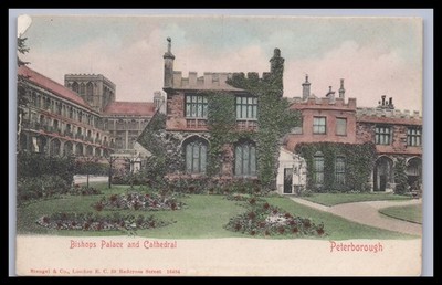 Ansichtskarte Peterborough / Bishops Palace and Cathedral - England