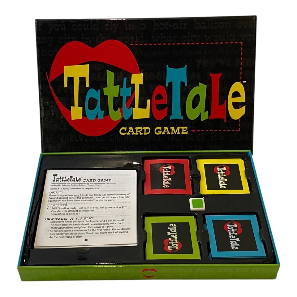 TattleTale Card Game Family Party Game Ages 8+ 4-10 Players Questions Complete - Image 2 of 4