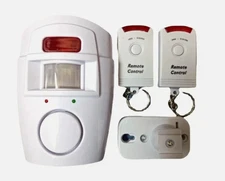 Wireless PIR Motion Sensor Detector Alarm with Remote Controls Infrared Security