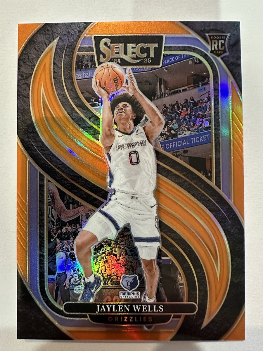 2024-25 Panini Select Jaylen Wells ROOKIE Orange PREMIER