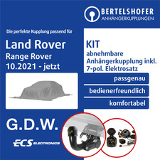 Für LAND ROVER Range Rover V Typ L460 10.2021-jetzt AHK abn +7pol sp. E-Satz PKW