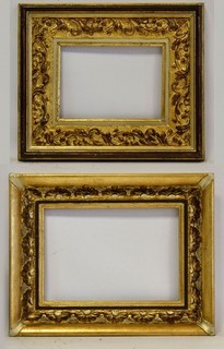 Alte Rahmen Set aus 2 Stück – ergänzte Dekore.