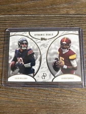 2025 Topps Baseball Dynamic Duals Caleb Williams and Jayden Daniels Rare SP-1