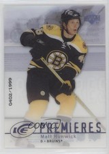2007-08 Upper Deck Ice Premieres 402/1999 Level 1 Matt Hunwick #136 td8