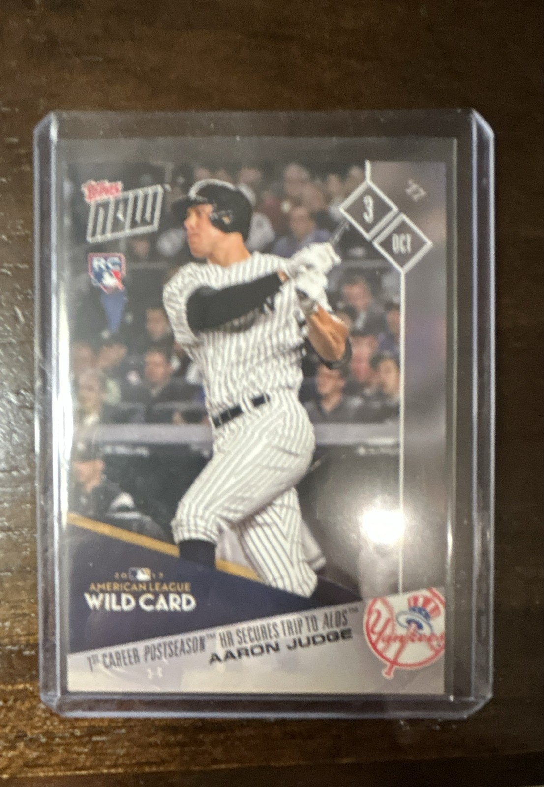 2017 Topps Now - AL Wild Card Aaron Judge #696 /5424 (RC)