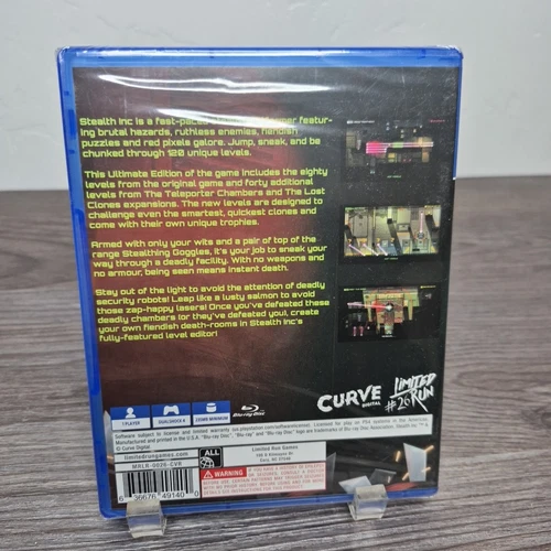Stealth Inc A Clone In The Dark Ultimate Edition for PS4, Sealed Limited Run #26 - Picture 2 of 2