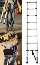 3.2m Telescopic Ladder Stainless Steel Convenient Extendable Folding Ladder