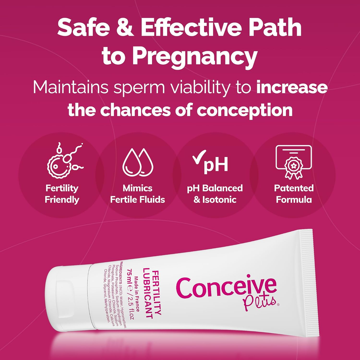 Conceive plus Fertility Lubricant | for Use by Couples Trying Conceive,  2.5Fl Oz | eBay